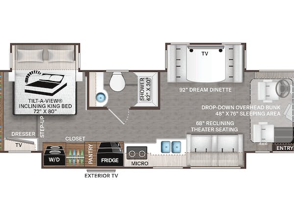 2024 Riviera 360 Tour 34SD floorplan