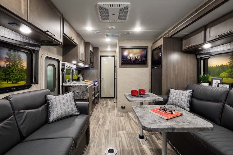 Outlaw Class C Black Talon with weathered cherry cabinetry