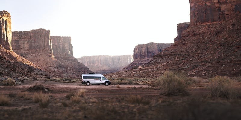 2021 Thor Tellaro Class B Camper Van RV Lifestyle fall corporate photo shoot utah slider size