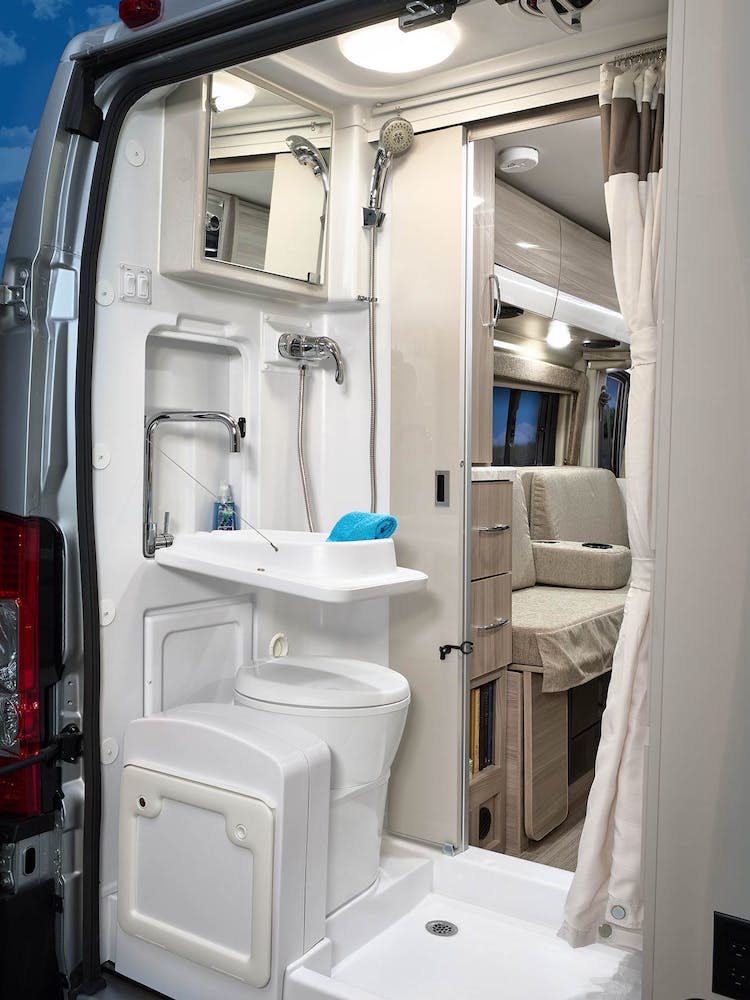 2022 Thor Scope Class B RV 18M Bathroom - Miami Miami Modern Cabinetry