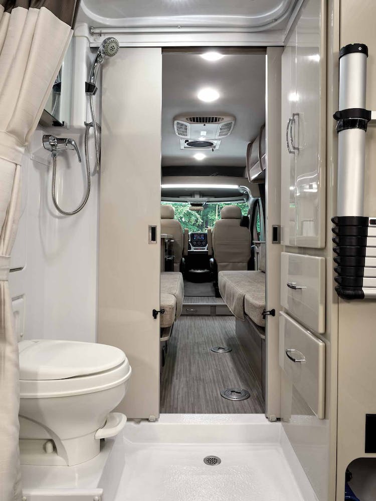 2021 Thor Sequence Class B RV 20L Bathroom - Miami Miami Modern Cabinetry