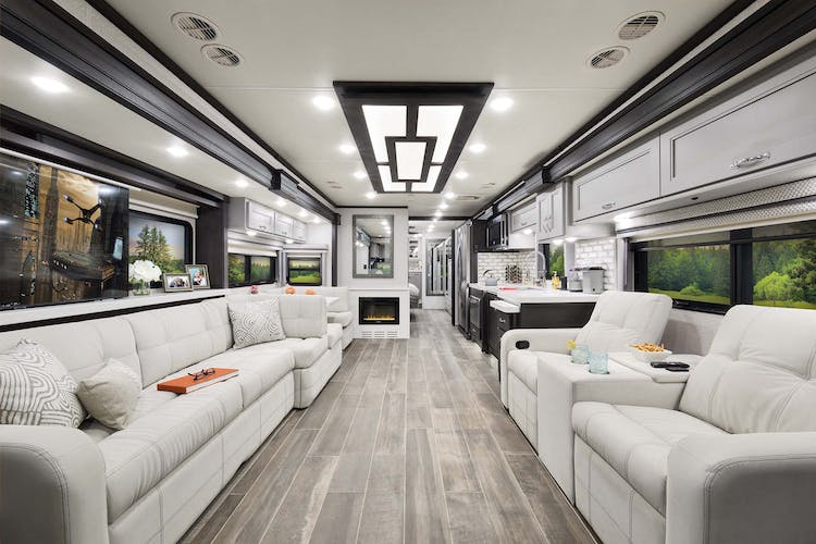 2023 Thor Venetian Class A Diesel Pusher RV F42 Front to Back - Lifestyle Edition™ Casera Asheville Cabinetry