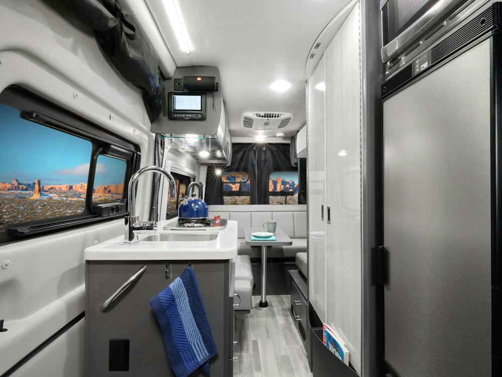 2022 Thor Tranquility Class B RV 19P Front to Back - Metallic Gray Metallic Gray Cabinetry - Sprinter Van