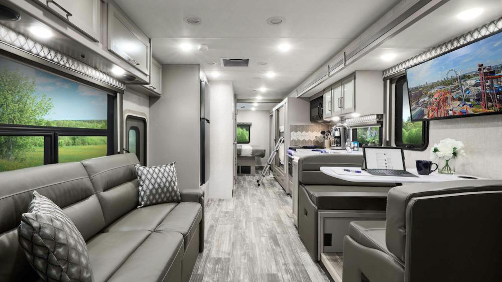 2022 Thor Hurricane Class A RV 34J Front to Back - Luxury Collection™ Charcoal Diamond