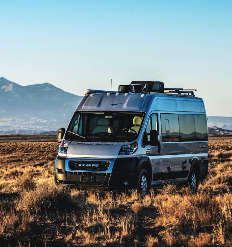 2021 Thor Sequence Tellaro Class B Camper Van RV lifestyle in the prairie fall corporate photo shoot Utah slider size