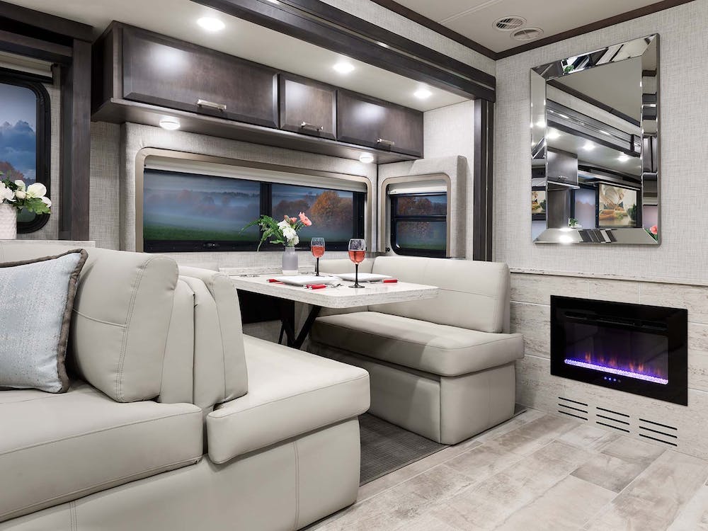 2022 Thor Tuscany Class A Diesel Pusher RV 45MX Dream Dinette® - Studio Collection™ Portofino Regatta Cabinetry