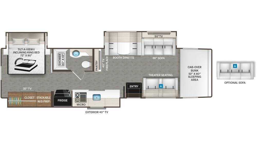 Pasadena 38FX · Floor Plan