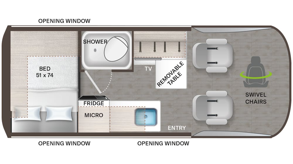 Tranquility 19LT · Floor Plan