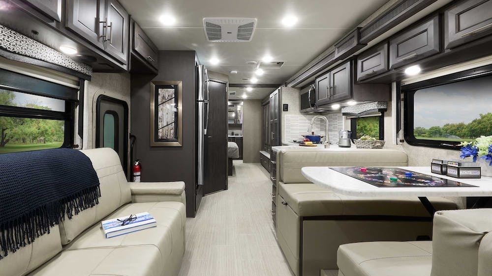 2022 Thor Magnitude Class C RV BT36 Front to Back - Black Diamond Regatta Cabinetry