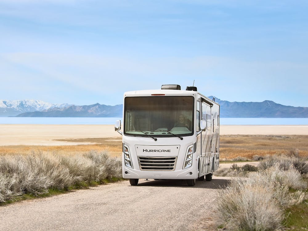 2024 Hurricane with HD Max Mountain Air exterior driving in Utah Plains