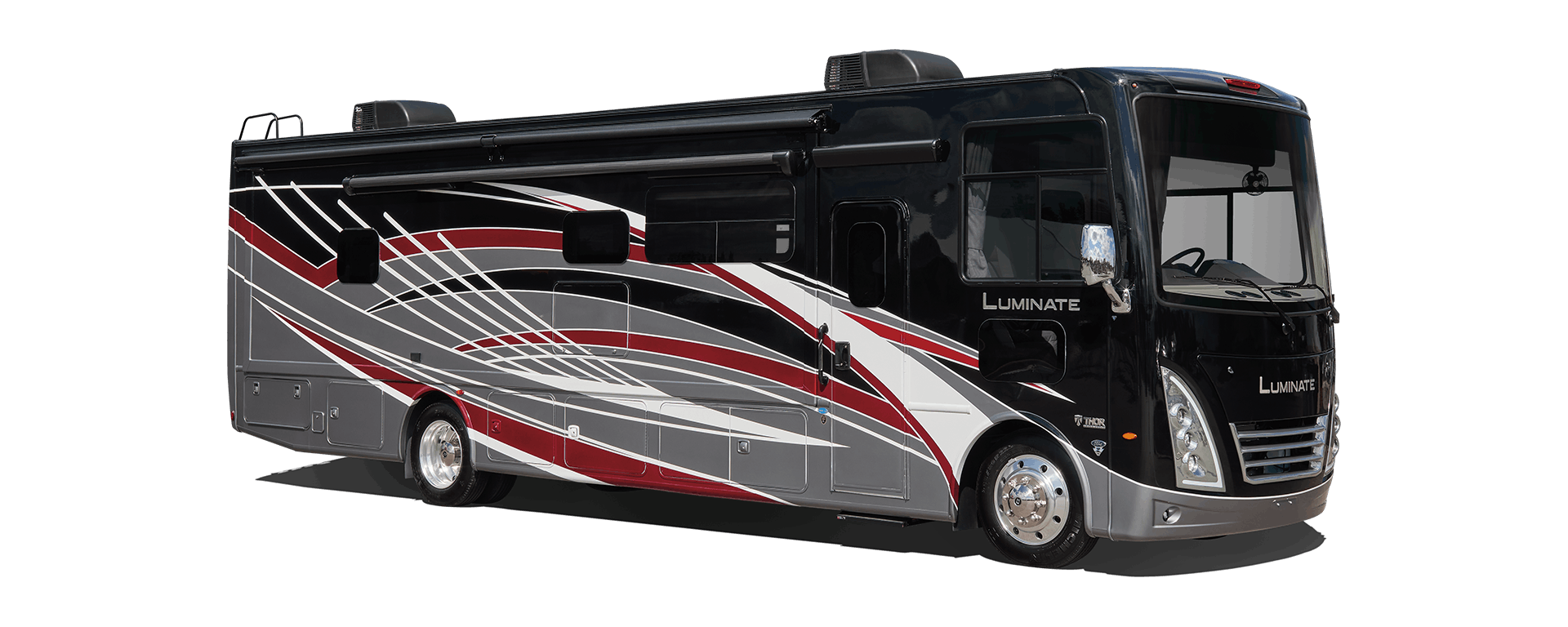 Luminate Class A RV Red Diamond Full Body Paint Exterior