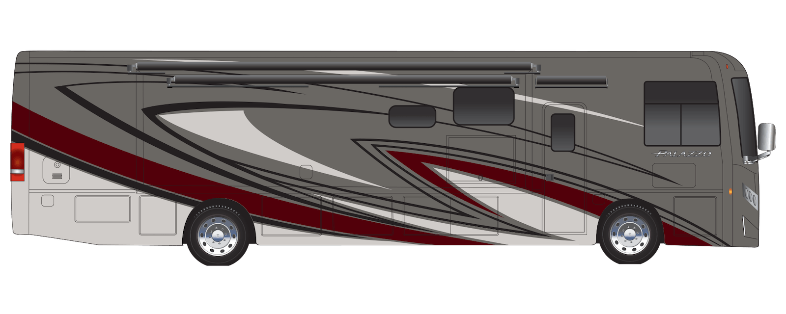 2023 Thor Palazzo Class A Diesel Pusher RV Riviera Full Body Paint Exterior Artwork