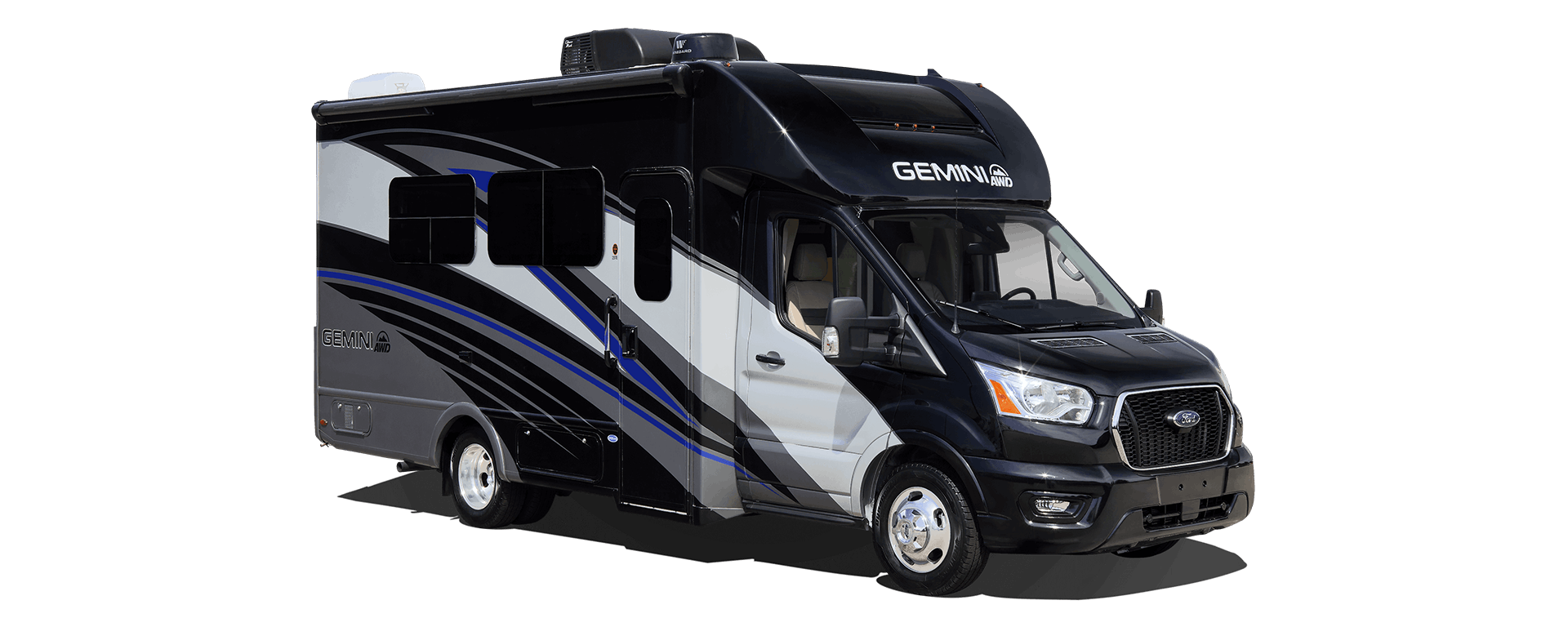 Gemini AWD Class B+ RV Sirius Blue Full Body Paint Exterior