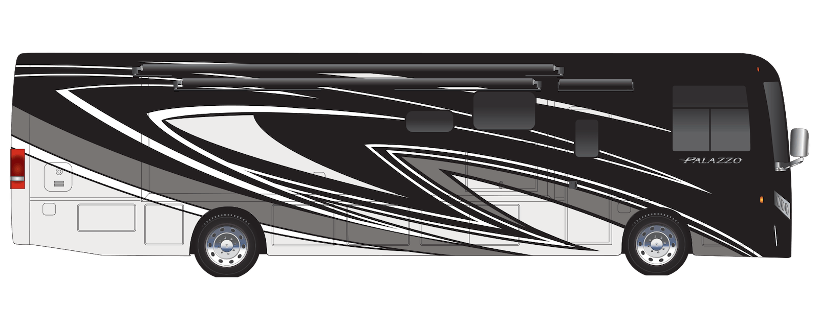 2023 Thor Palazzo Class A Diesel Pusher RV Winged Foot Full Body Paint Exterior Artwork