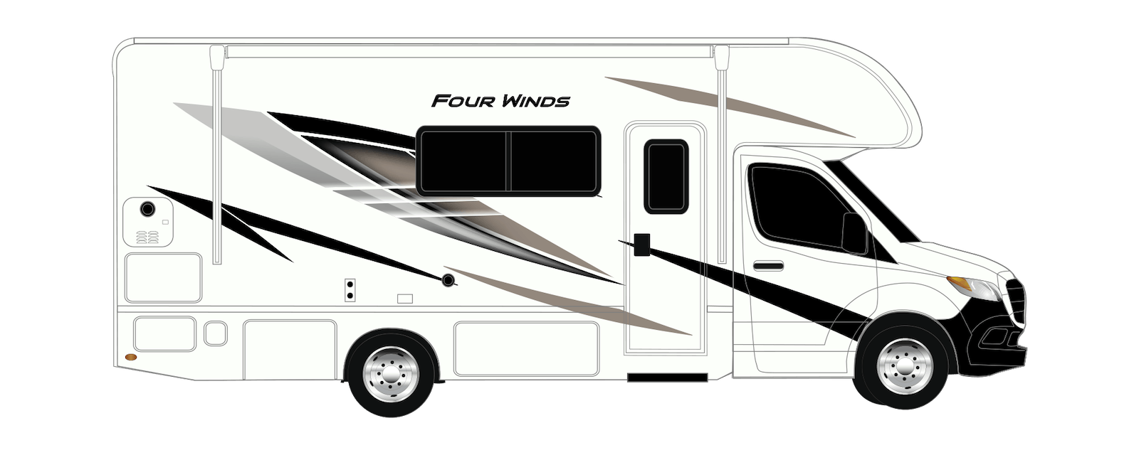 Four Winds Sprinter silver stream exterior