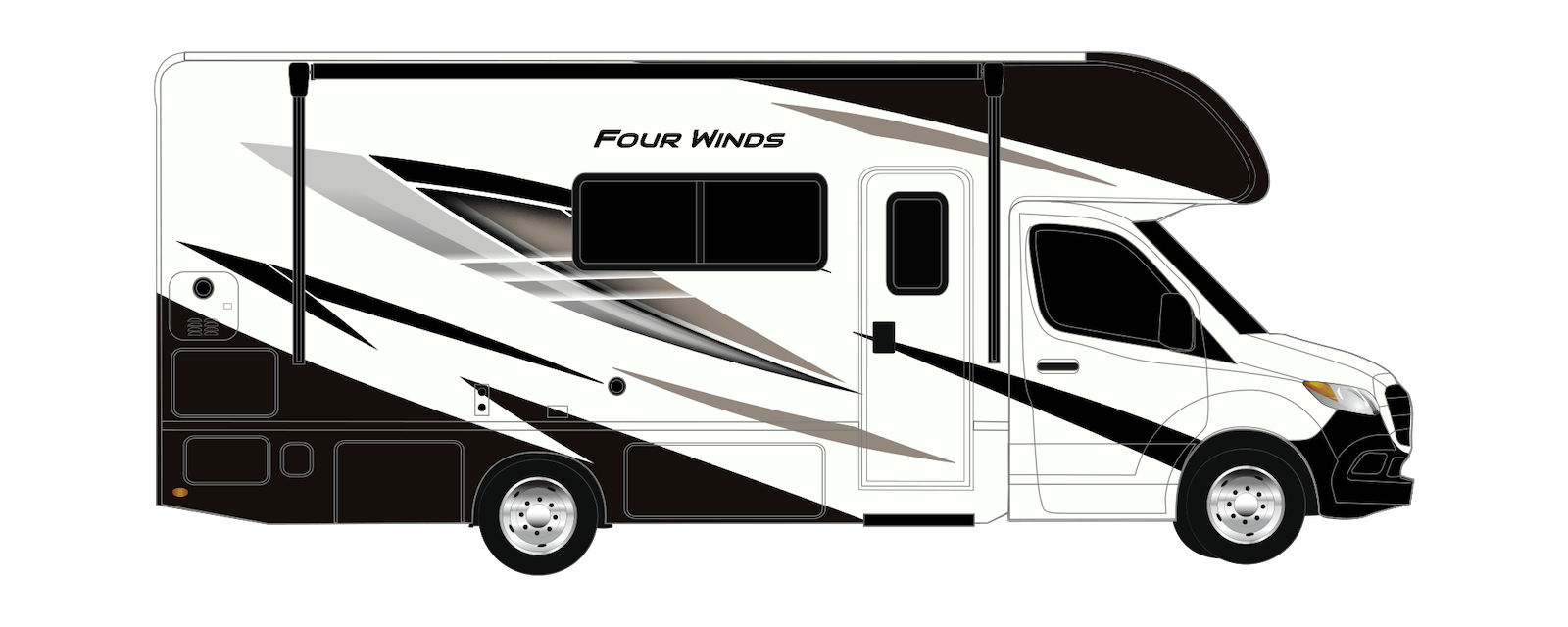 Four Winds Sprinter downwind exterior